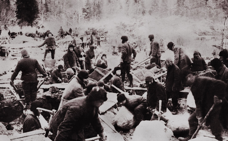 Строительство Беломорско-Балтийского канала. fishki.net