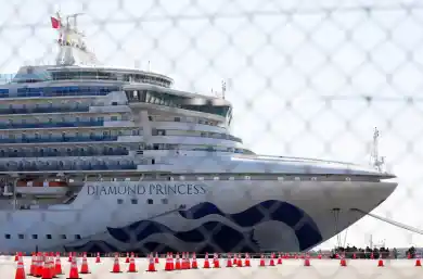 На лайнере Diamond Princess