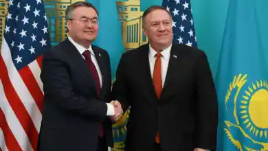 Мухтар Тлеуберди и Майк Помпео