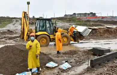 строящийся госпиталь под Алматы