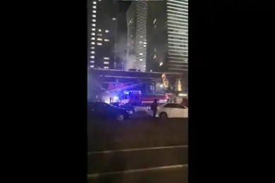 Горит магазин в «Северном сиянии» Нур-Султана. Видео