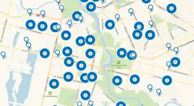 Карта объектов повышенного внимания COVID-19