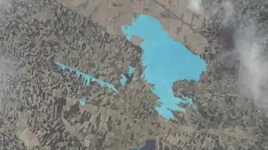 снимок наводнения с космоса