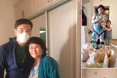 Айсултан Назарбаев развозит благотворительную помощь в столице