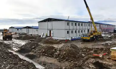 строящийся госпиталь под Алматы