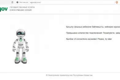 Egov снова не работает. Сайт не выдержал наплыва посетителей