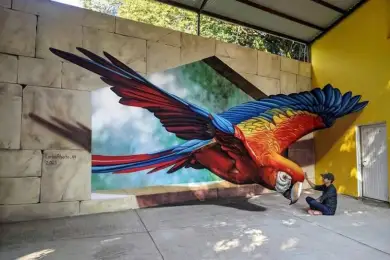 Художник создает шокирующие оптические иллюзии на улицах. Видео