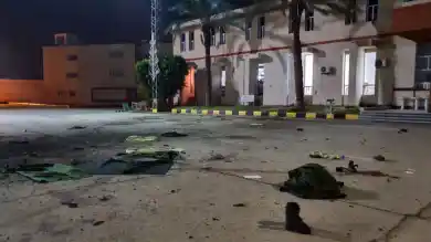 Фото разрушенного училища в Триполи. Синьхуа