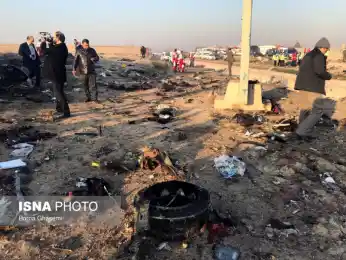 на месте крушения украинского лайнера