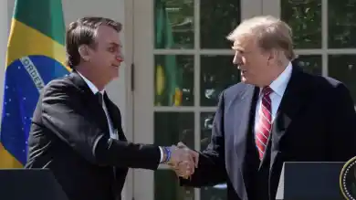 Болсонару и Трамп на встрече