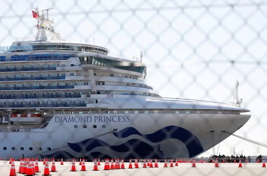 На лайнере Diamond Princess