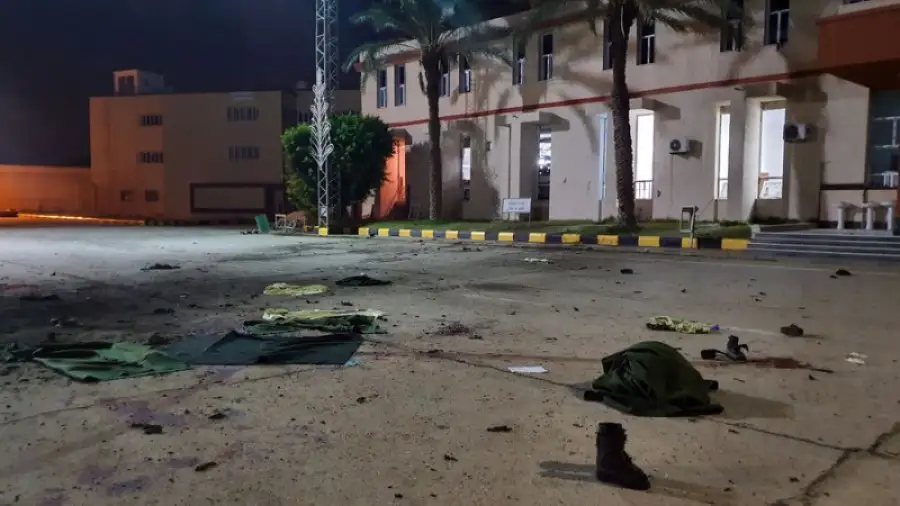 Фото разрушенного училища в Триполи. Синьхуа