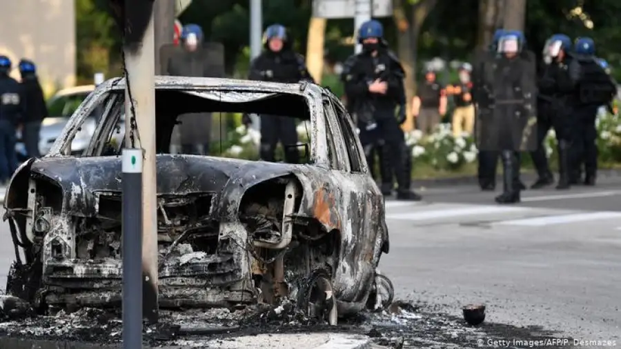 беспорядки в Дижоне, Франция