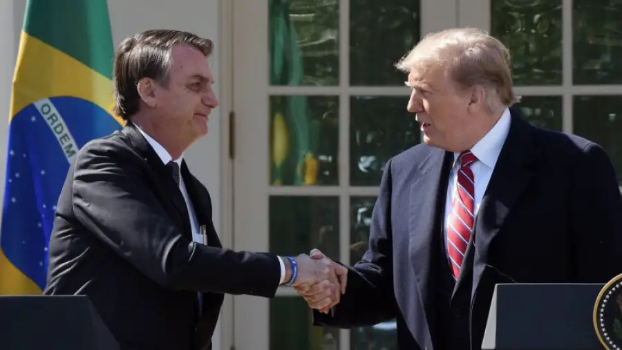 Болсонару и Трамп на встрече